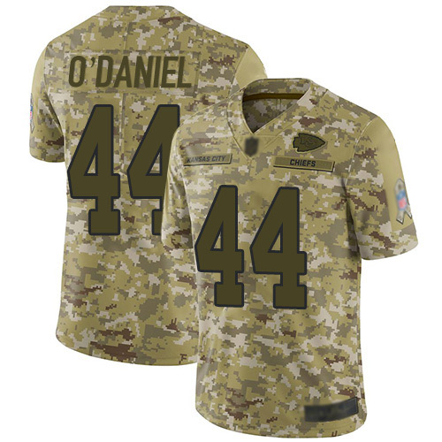 Men Kansas City Chiefs #44 ODaniel Dorian Limited Camo 2018 Salute to Service Nike NFL Jersey